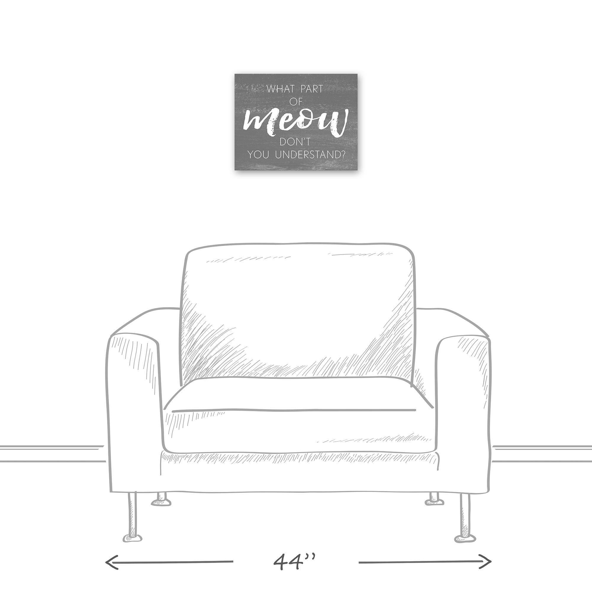 What Part of Meow Canvas Wall Art